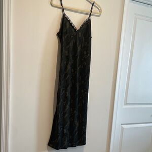 Wild Fable Black Camo Midi Dress